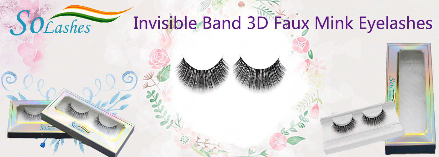 Invisible Band 3D Faux Mink Eyelashes